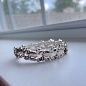 Gently used elephant elastic bracelet